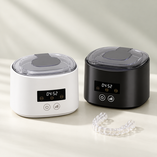 Lot de deux nettoyeurs à ultrasons Sonipura noir et blanc
